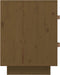 vidaXL - Nachtkastjes - 2 - st - 40x34x45 - cm - massief - grenenhout - honingbruin