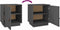 vidaXL - Nachtkastjes - 2 - st - 40x34x45 - cm - massief - grenenhout - grijs