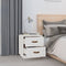 vidaXL - Nachtkastjes - 2 - st - 40x34x45 - cm - massief - grenenhout - wit
