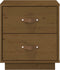 vidaXL - Nachtkastjes - 2 - st - 40x34x45 - cm - massief - grenenhout - honingbruin
