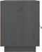 vidaXL - Nachtkastjes - 2 - st - 40x34x45 - cm - massief - grenenhout - grijs