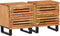 vidaXL - Nachtkastjes - 2 - st - 40x34x46 - cm - massief - acaciahout