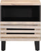 vidaXL - Nachtkastjes - 2 - st - 40x34x46 - cm - massief - gebleekt - mangohout