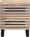 vidaXL - Nachtkastjes - 2 - st - 40x34x46 - cm - massief - gebleekt - mangohout