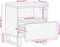 vidaXL - Nachtkastjes - 2 - st - 40x34x46 - cm - massief - gebleekt - mangohout