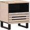 vidaXL - Nachtkastjes - 2 - st - 40x34x46 - cm - massief - gebleekt - mangohout