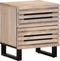 vidaXL - Nachtkastjes - 2 - st - 40x34x46 - cm - massief - gebleekt - mangohout