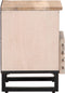 vidaXL - Nachtkastjes - 2 - st - 40x34x46 - cm - massief - gebleekt - mangohout