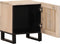 vidaXL - Nachtkastjes - 2 - st - 40x34x46 - cm - massief - gebleekt - mangohout