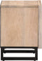 vidaXL - Nachtkastjes - 2 - st - 40x34x46 - cm - massief - gebleekt - mangohout