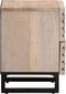 vidaXL - Nachtkastjes - 2 - st - 40x34x46 - cm - massief - gebleekt - mangohout