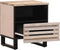 vidaXL - Nachtkastjes - 2 - st - 40x34x46 - cm - massief - gebleekt - mangohout