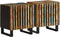 vidaXL - Nachtkastjes - 2 - st - 40x34x46 - cm - massief - gerecycled - hout