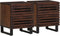 vidaXL - Nachtkastjes - 2 - st - 40x34x46 - cm - massief - mangohout
