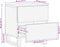 vidaXL - Nachtkastjes - 2 - st - 40x34x46 - cm - massief - mangohout