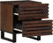 vidaXL - Nachtkastjes - 2 - st - 40x34x46 - cm - massief - mangohout