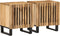 vidaXL - Nachtkastjes - 2 - st - 40x34x46 - cm - massief - ruw - mangohout