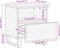 vidaXL - Nachtkastjes - 2 - st - 40x34x46 - cm - massief - ruw - mangohout