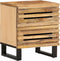vidaXL - Nachtkastjes - 2 - st - 40x34x46 - cm - massief - ruw - mangohout