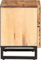 vidaXL - Nachtkastjes - 2 - st - 40x34x46 - cm - massief - ruw - mangohout