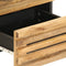 vidaXL - Nachtkastjes - 2 - st - 40x34x46 - cm - massief - ruw - mangohout