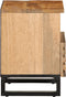 vidaXL - Nachtkastjes - 2 - st - 40x34x46 - cm - massief - ruw - mangohout