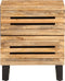 vidaXL - Nachtkastjes - 2 - st - 40x34x46 - cm - massief - ruw - mangohout