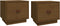 vidaXL - Nachtkastjes - 2 - st - 40x34x55 - cm - massief - grenenhout - honingbruin