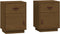 vidaXL - Nachtkastjes - 2 - st - 40x34x55 - cm - massief - grenenhout - honingbruin