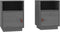 vidaXL - Nachtkastjes - 2 - st - 40x34x55 - cm - massief - grenenhout - grijs