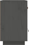 vidaXL - Nachtkastjes - 2 - st - 40x34x55 - cm - massief - grenenhout - grijs