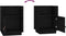 vidaXL - Nachtkastjes - 2 - st - 40x34x55 - cm - massief - grenenhout - zwart