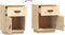 vidaXL - Nachtkastjes - 2 - st - 40x34x55 - cm - massief - grenenhout