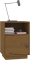 vidaXL - Nachtkastjes - 2 - st - 40x34x55 - cm - massief - grenenhout - honingbruin