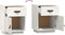 vidaXL - Nachtkastjes - 2 - st - 40x34x55 - cm - massief - grenenhout - wit