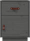 vidaXL - Nachtkastjes - 2 - st - 40x34x55 - cm - massief - grenenhout - grijs