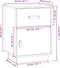 vidaXL - Nachtkastjes - 2 - st - 40x34x55 - cm - massief - grenenhout - grijs