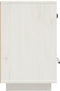 vidaXL - Nachtkastjes - 2 - st - 40x34x55 - cm - massief - grenenhout - wit