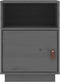 vidaXL - Nachtkastjes - 2 - st - 40x34x55 - cm - massief - grenenhout - grijs