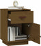 vidaXL - Nachtkastjes - 2 - st - 40x34x55 - cm - massief - grenenhout - honingbruin