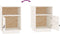 vidaXL - Nachtkastjes - 2 - st - 40x34x55 - cm - massief - grenenhout - wit