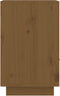 vidaXL - Nachtkastjes - 2 - st - 40x34x55 - cm - massief - grenenhout - honingbruin