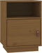 vidaXL - Nachtkastjes - 2 - st - 40x34x55 - cm - massief - grenenhout - honingbruin