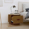 vidaXL - Nachtkastjes - 2 - st - 40x34x55 - cm - massief - grenenhout - honingbruin