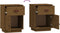 vidaXL - Nachtkastjes - 2 - st - 40x34x55 - cm - massief - grenenhout - honingbruin