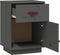 vidaXL - Nachtkastjes - 2 - st - 40x34x55 - cm - massief - grenenhout - grijs