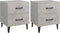 vidaXL - Nachtkastjes - 2 - st - 40x35x47,5 - cm - betongrijs