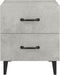 vidaXL - Nachtkastjes - 2 - st - 40x35x47,5 - cm - betongrijs