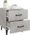 vidaXL - Nachtkastjes - 2 - st - 40x35x47,5 - cm - betongrijs