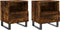 vidaXL - Nachtkastjes - 2 - st - 40x35x47,5 - cm - bewerkt - hout - gerookt - eikenkleur